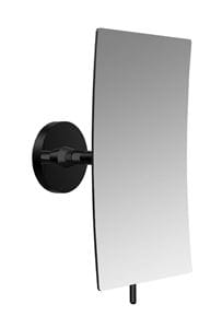 EMCO CONCEPT BLACK kozmetické zrkadlo 132x208 mm, zväčšovacie, čierna