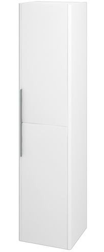 DŘEVOJAS ENZO SVD2 35 vysoká skrinka 35,9x35,2x154,5 cm, 2 dvierka, pánty vľavo, biela vysoký lesk 54062-T32 Obrázek - Hlavní obrázek