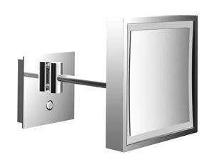 CONCEPT 300 kozmetické zrkadlo 203x203 mm, zväčšovacie, s osvetlením, chróm