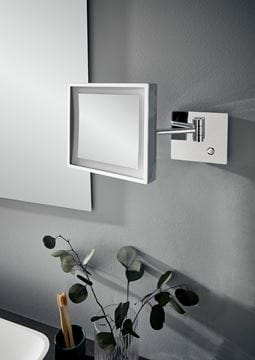 CONCEPT 300 kozmetické zrkadlo 203x203 mm, zväčšovacie, s osvetlením, chróm 019-1522 Obrázek - fotka