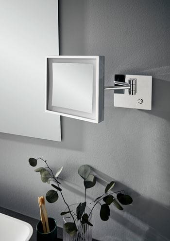 CONCEPT 300 kozmetické zrkadlo 203x203 mm, zväčšovacie, s osvetlením, chróm 019-1522 Obrázek - fotka