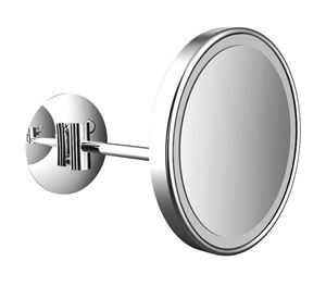 EMCO PURE kozmetické zrkadlo 203 mm, zväčšovacie, s osvetlením, chróm