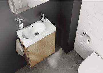 ROCA MINI skrinka s umývadlom 45x25x57, 5 cm, 1 dvierka, dub A855873155 Obrázek - fotka