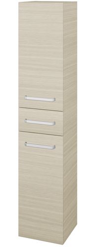 DŘEVOJAS DOS SVD2Z 35 vysoká skrinka 35x35,2x172 cm, 1 zásuvka, 2 dvierka, pánty vľavo, úchytka hliník mat, dub 64863-T01 Obrázek - Hlavní obrázek