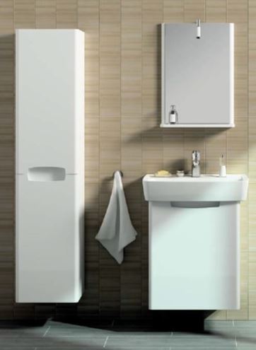 KOLO REKORD vysoká skrinka 33x29x160 cm, 2 dvierka, lesklá biela 88393000 Obrázek - fotka