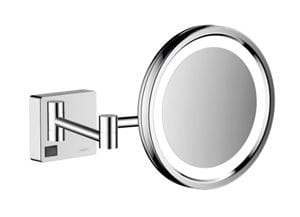 HANSGROHE ADDSTORIS kozmetické zrkadlo 160 mm, zväčšovacie, s osvetlením, chróm