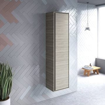 IDEAL STANDARD CONNECT AIR vysoká skrinka 40x30x160 cm, 1 dvierka, svetlá hnedá/svetlá pínia E0832UK Obrázek - fotka