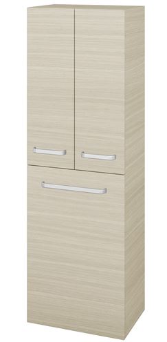 DŘEVOJAS DOS SVD3K 50 vysoká skrinka 50x35,2x154,5 cm, 3 dvierka, s košom, úchytka hliník mat, dub 65211-T01 Obrázek - Hlavní obrázek