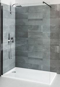 ROTH CARIDA WALK IN CI TWF stena walk-in 100x200 cm, čierny elox/číre sklo