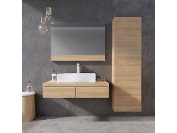 RAVAK FORMY SB 46 vysoká skrinka 46x27x160 cm, 1 dvierka, lakovaná biela X000001260 Obrázek - fotka