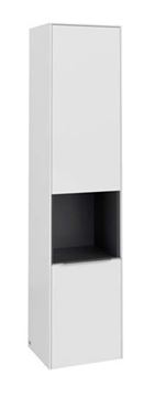 VILLEROY & BOCH SUBWAY 3.0 vysoká skrinka 40x36,2x171 cm, 2 dvierka, 1 polica, pánty vpravo, Brilliant White