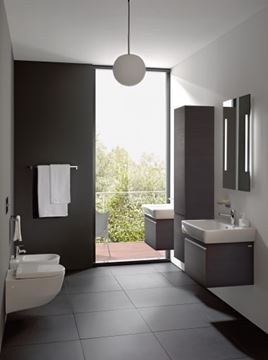 LAUFEN PRO S vysoká skrinka 35x33, 5x165 cm, 1 dvierka, pánty vpravo, wenge H4831220954231 Obrázek - fotka