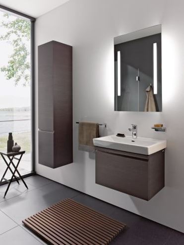 LAUFEN PRO S vysoká skrinka 35x33, 5x165 cm, 1 dvierka, pánty vpravo, wenge H4831220954231 Obrázek - fotka