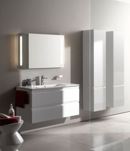 LAUFEN PRO S vysoká skrinka 35x33,5x165 cm, 1 dvierka, pánty vpravo, lesklá biela H4831220954751 Obrázek - fotka