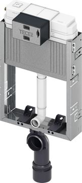 ROCA MERIDIAN závesné WC s montážnym prvkom TECEbox, Rimless splachovanie, SoftClose sedátko, chrómové tlačidlo PT2.TEKF-RSC.CR.33 Obrázek - fotka