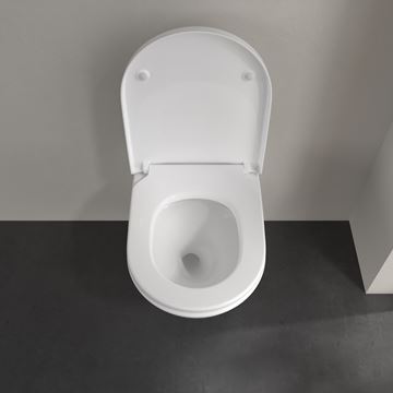 VILLEROY & BOCH VERITY EXCLUSIVE závesné WC, so SoftClosing sedátkom, TwistFlush splachovanie, alpská biela 4673TS01 Obrázek - fotka