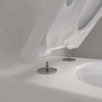 VILLEROY & BOCH VERITY EXCLUSIVE závesné WC, so SoftClosing sedátkom, TwistFlush splachovanie, alpská biela 4673TS01 Obrázek - fotka