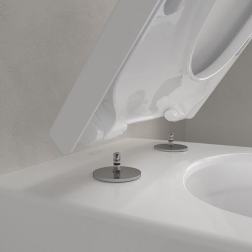 VILLEROY & BOCH VERITY EXCLUSIVE závesné WC, so SoftClosing sedátkom, TwistFlush splachovanie, alpská biela 4673TS01 Obrázek - fotka
