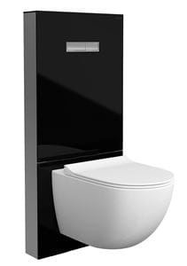 VITRA VITRUS sanitárny modul pre WC 114 cm, sklo, čierna