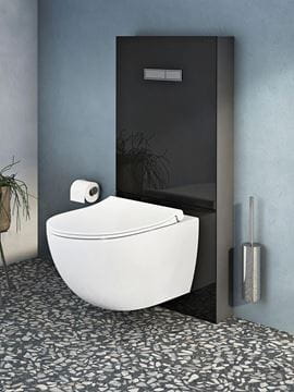 VITRA VITRUS sanitárny modul pre WC 114 cm, sklo, čierna 770-5761-01 Obrázek - fotka