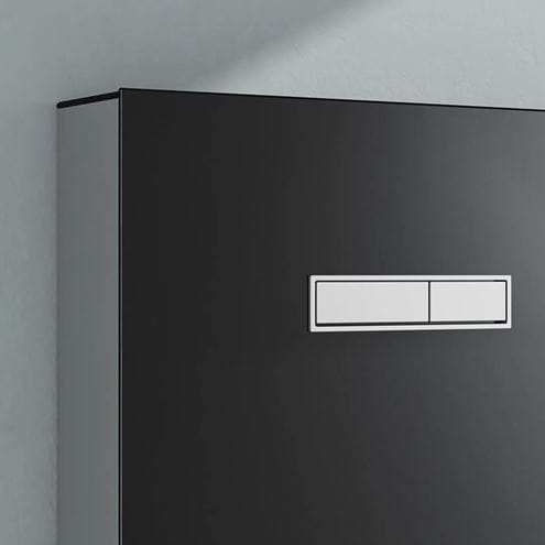 VITRA VITRUS sanitárny modul pre WC 114 cm, sklo, čierna 770-5761-01 Obrázek - fotka