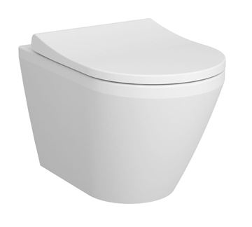 VITRA INTEGRA závesné WC s montážnym prvkom TECEprofil, Rim-ex splachovanie, SoftClose sedátko, chrómové tlačidlo SET VITRA+TECE SDK Obrázek - fotka