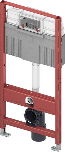 VITRA INTEGRA závesné WC s montážnym prvkom TECEprofil, Rim-ex splachovanie, SoftClose sedátko, chrómové tlačidlo SET VITRA+TECE SDK Obrázek - fotka