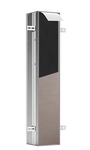 CONCEPT 300 nízka skrinka 15,3x15x80,3 cm, 1 dvierka, pánty vľavo, Push-open, s držiakom toaletného papiera, s WC štetkou, na obloženie