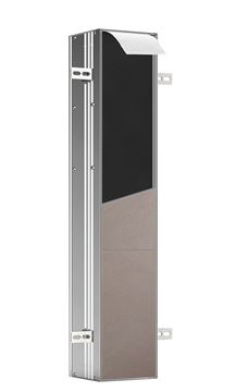 CONCEPT 300 nízka skrinka 15,3x15x80,3 cm, 1 dvierka, pánty vľavo, Push-open, s držiakom toaletného papiera, s WC štetkou, na obloženie