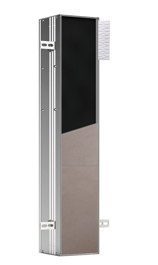 CONCEPT 300 nízka skrinka 15,3x15x80,3 cm, 1 dvierka, pánty vľavo, Push-open, s držiakom toaletného papiera, s WC štetkou, na obloženie