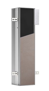 CONCEPT 300 nízka skrinka 15,4x15x65,8 cm, 1 dvierka, pánty vľavo, Push-open, s držiakom toaletného papiera, s WC štetkou, na obloženie