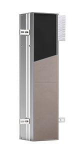 CONCEPT 300 nízka skrinka 15,4x15x65,8 cm, 1 dvierka, pánty vľavo, Push-open, s držiakom toaletného papiera, s WC štetkou, na obloženie