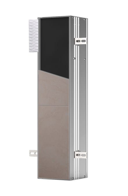 CONCEPT 300 nízka skrinka 15,4x15x65,8 cm, 1 dvierka, pánty vpravo, Push-open, s držiakom toaletného papiera, s WC štetkou, na obloženie