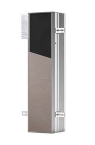 CONCEPT 300 nízka skrinka 15,4x15x65,8 cm, 1 dvierka, pánty vpravo, Push-open, s držiakom toaletného papiera, s WC štetkou, na obloženie