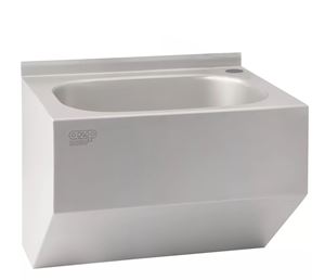 AZP BRNO umývadlo 44 cm, s otvorom pre batériu, bez prepadu, nerez
