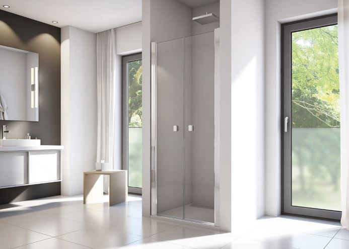 CONCEPT 200 sprchové dvere 75x200 cm, lietacie, aluchróm/číre sklo CON20755007 Obrázek - fotka