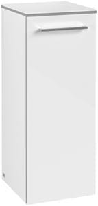 VILLEROY & BOCH AVENTO nízka skrinka 35x40,5x89 cm, 1 dvierka, pánty vľavo, Crystal White