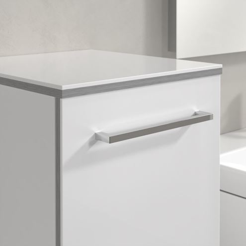 VILLEROY & BOCH AVENTO nízka skrinka 35x40,5x89 cm, 1 dvierka, pánty vpravo, Crystal White A89501B4 Obrázek - fotka