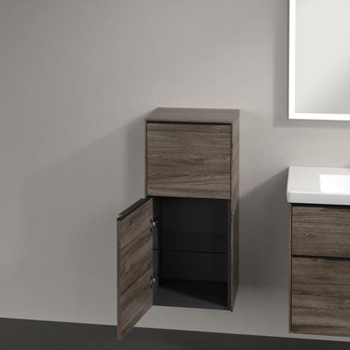 VILLEROY & BOCH SUBWAY 3.0 nízka skrinka 40x36,2x86 cm, 1 zásuvka, 1 dvierka, pánty vľavo, Stone Oak C59401RK Obrázek - fotka