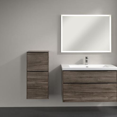 VILLEROY & BOCH SUBWAY 3.0 nízka skrinka 40x36,2x86 cm, 1 zásuvka, 1 dvierka, pánty vľavo, Stone Oak C59401RK Obrázek - fotka