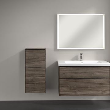 VILLEROY & BOCH SUBWAY 3.0 nízka skrinka 40x36,2x86 cm, 1 zásuvka, 1 dvierka, pánty vpravo, Stone Oak C59501RK Obrázek - fotka