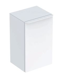 GEBERIT SMYLE SQUARE nízka skrinka 36x32, 6x60 cm, 1 dvierka, pánty vľavo, lesklá biela