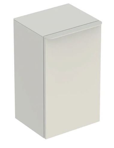 GEBERIT SMYLE SQUARE nízka skrinka 36x32, 6x60 cm, 1 dvierka, pánty vpravo, lesklá piesková šedá 500.359.JL.1 Obrázek - Hlavní obrázek