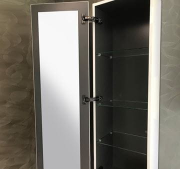 GEBERIT SMYLE SQUARE nízka skrinka 36x29, 9x118 cm, 1 dvierka, Push-open, lesklá biela 500.361.00.1 Obrázek - fotka