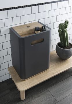 VITRA SENTO nízka skrinka 40x29,5x58cm, 1 dvierka, pánty vpravo, antharcite mat 60878 Obrázek - fotka