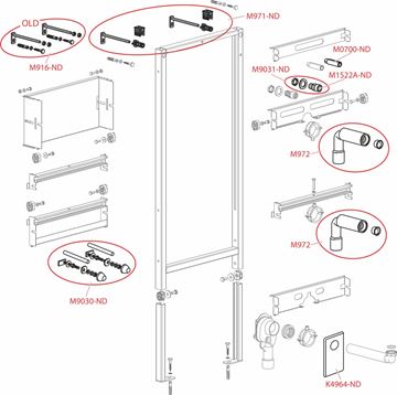 ALCA montážny rám pre umývadlo 85 cm A104/850 Obrázek - fotka