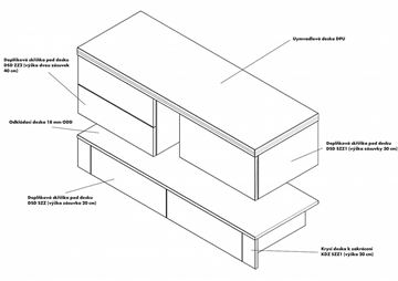 DŘEVOJAS ODD 80 doska s presahom 80x50x1,8 cm, nebraska 234300 Obrázek - fotka