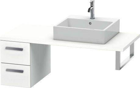 CONCEPT 450 doska pod umývadlo s výrezom 100x55x4,5 cm, matná biela XB009E01818 Obrázek - fotka