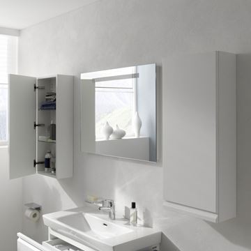 LAUFEN PRO S nízka skrinka 35x18x85 cm, 1 dvierka, pánty vľavo, lesklá biela H4831130954751 Obrázek - fotka