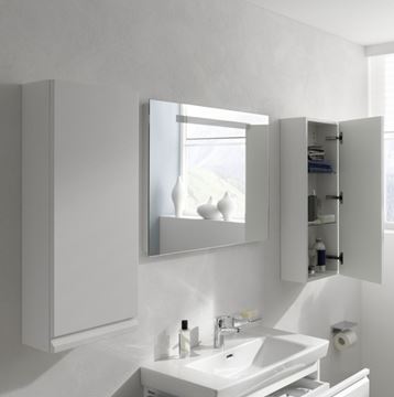 LAUFEN PRO S nízka skrinka 35x18x85 cm, 1 dvierka, pánty vpravo, lesklá biela H4831140954751 Obrázek - fotka